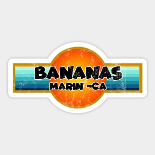 Bananas Marin County: California Surf Breaks Sticker